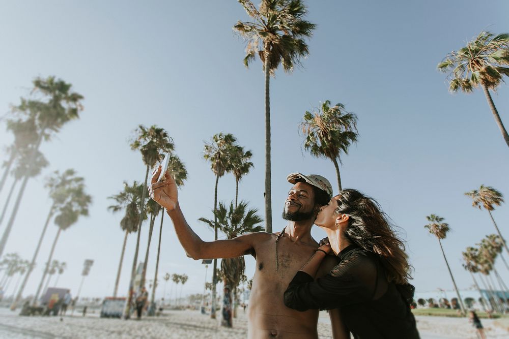 Cool couple at Venice Beach