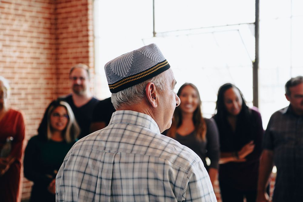 Group of diverse people in a workshop