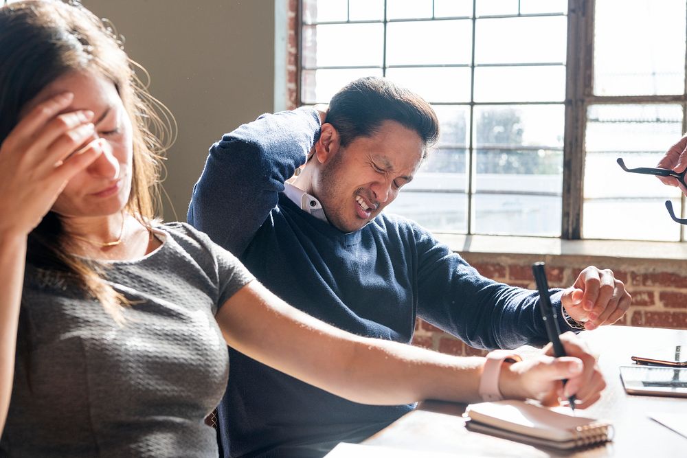 Businesspeople brainstorming in a meeting