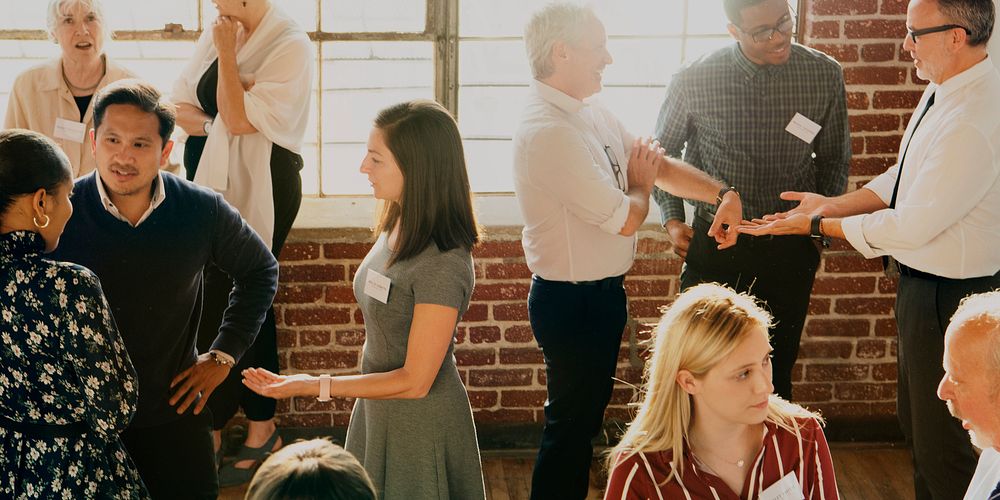 Businesspeople in a business conference