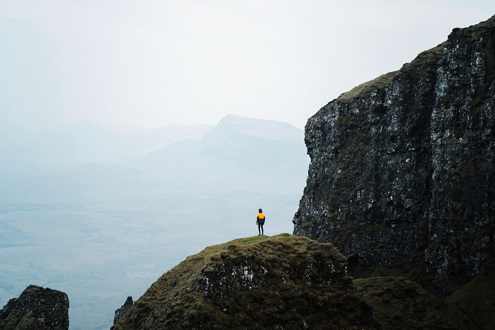 View of Quiraing on the Isle of Skye in Scotland