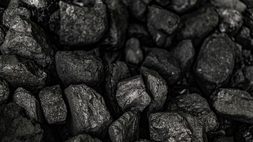 Black pebbles macro shot background