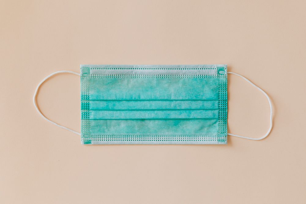 Green surgical mask 