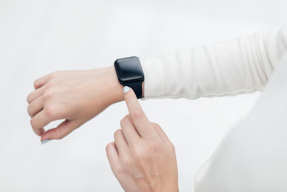 Wearable health tracker smartwatch futuristic technology