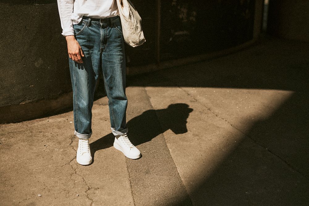 Casual man in town dark tone