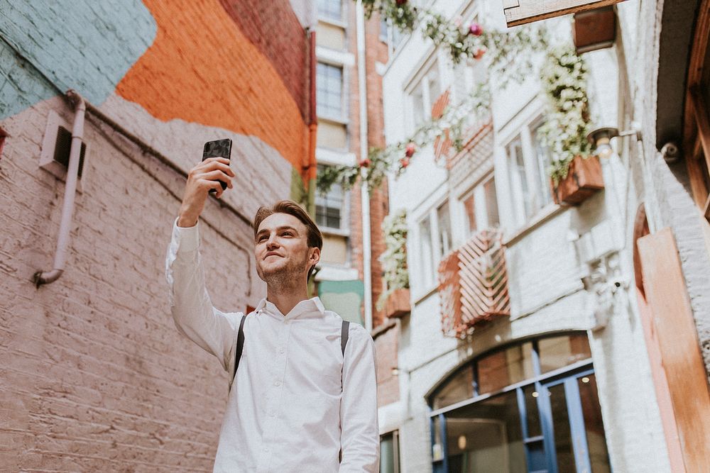 Man on a video call 