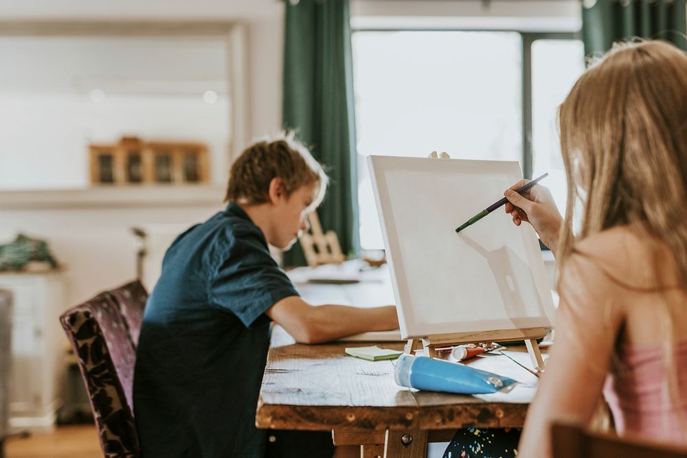 Kids art class, homeschooling in the new normal