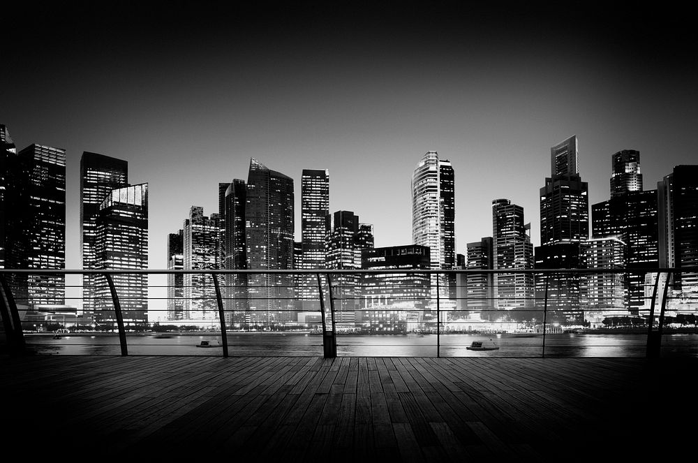 Cityscape Architecture Building Business Metropolis Reflection Concept