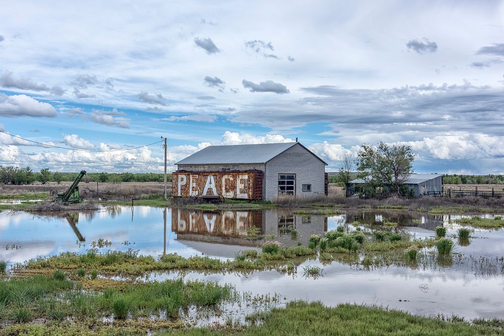 A barn with a message in rural Otero County, Colorado, near the historic Bent's Old Fort. Original image from Carol M.…