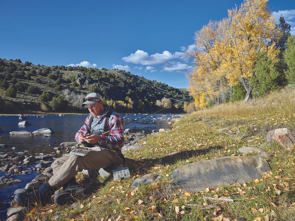 Benjy Duke is not only a devoted angler, down to the point of meticulously tying his own flies.