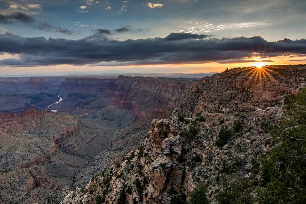Sunrise at the Grand Canyon in Arizona, United States