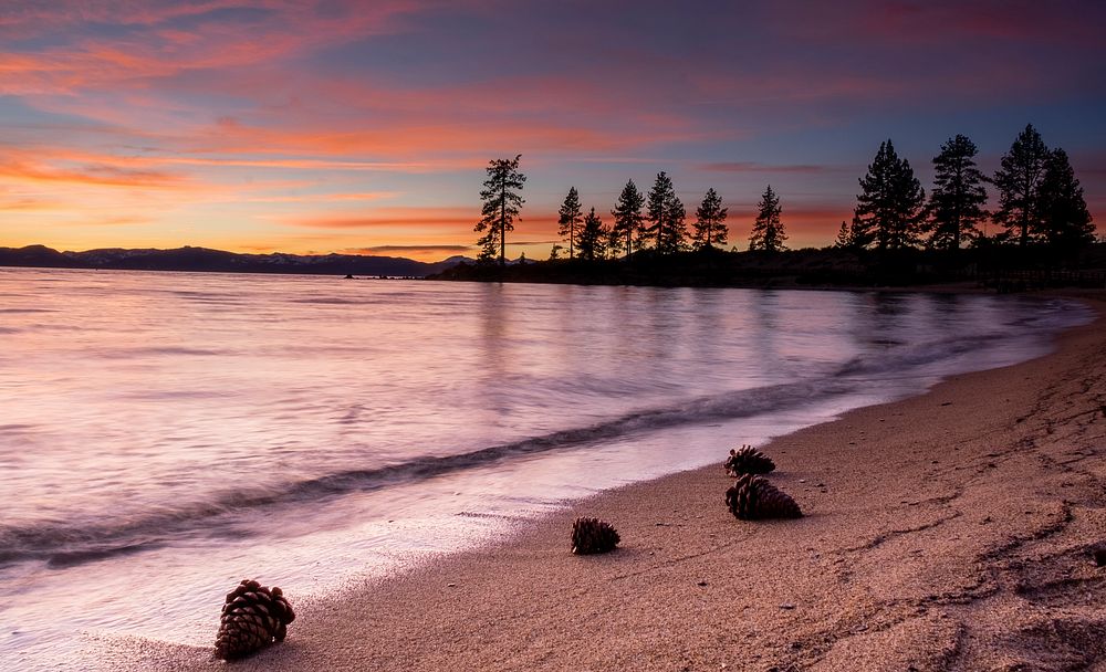 Sunset at Sand Harbor, Lake Tahoe, California, United States