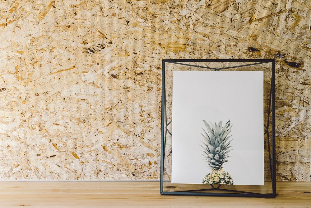 Framed portrait of a pineapple