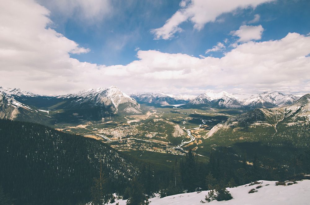 Sulphur mountain in Banff, Canada