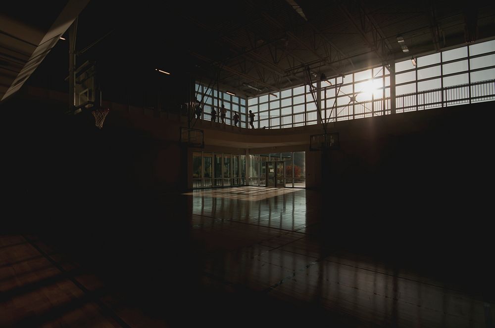 Inside of a gymnasium