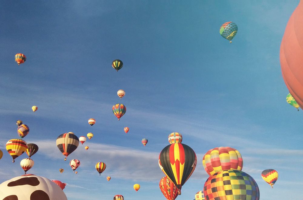 Hot air balloon festival in Canada