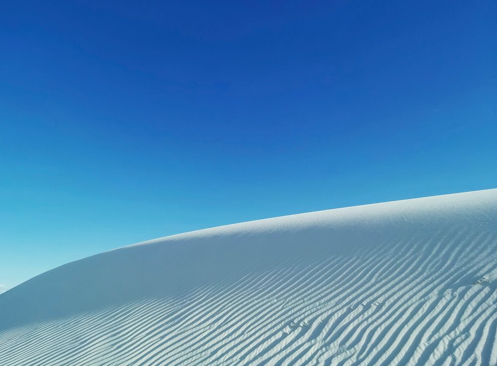 Desert and a bright blue sky