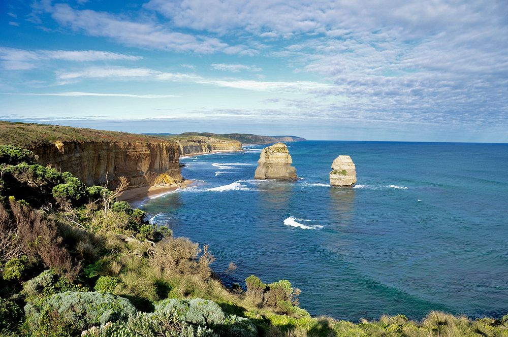 A view of 12 Apostles near the Great Ocean Road in Victoria, Australia