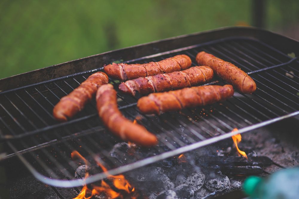 Sausage on a bbq grill. Visit Kaboompics for more free images.