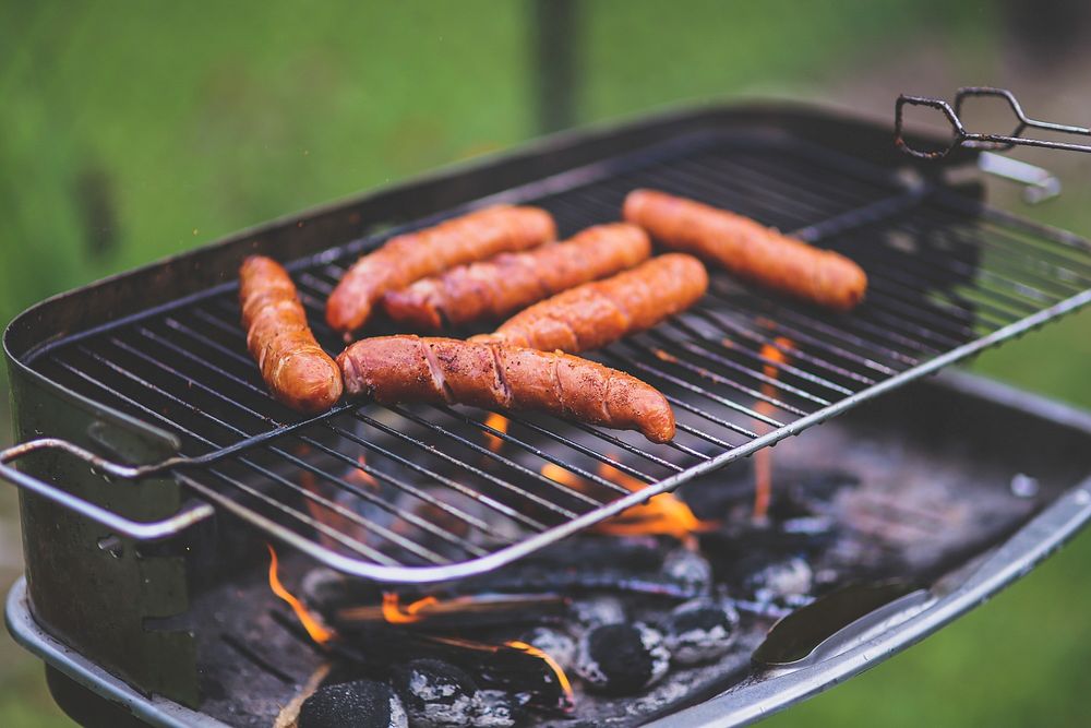 Sausage on a bbq grill. Visit Kaboompics for more free images.