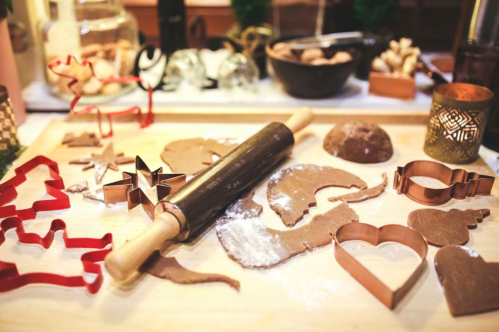 Gingerbread cookies in the making. Visit Kaboompics for more free images.