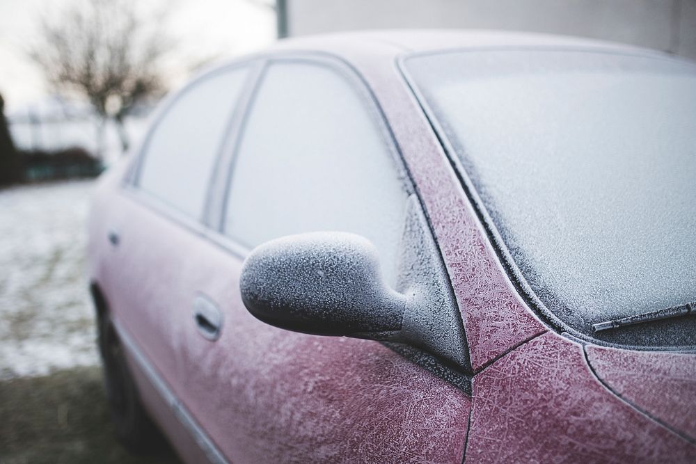 Car covered in frost. Visit Kaboompics for more free images.