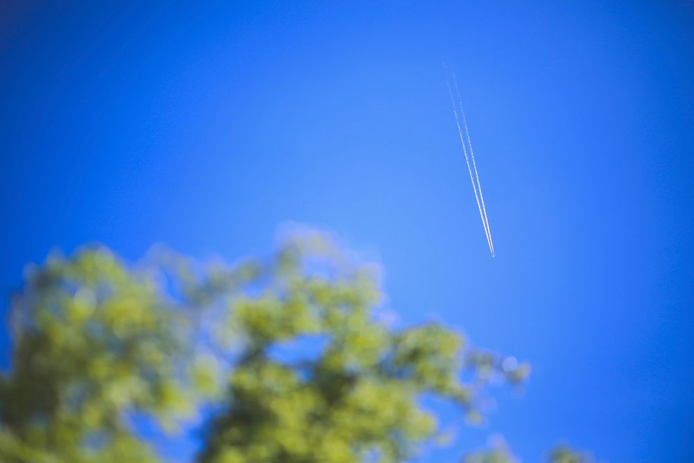 Airplane nosediving in the sky. Visit Kaboompics for more free images.