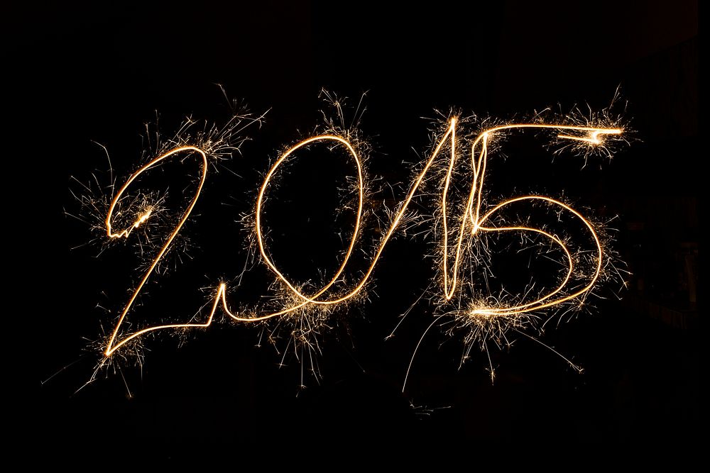 The new year of 2015. Visit Kaboompics for more free images.