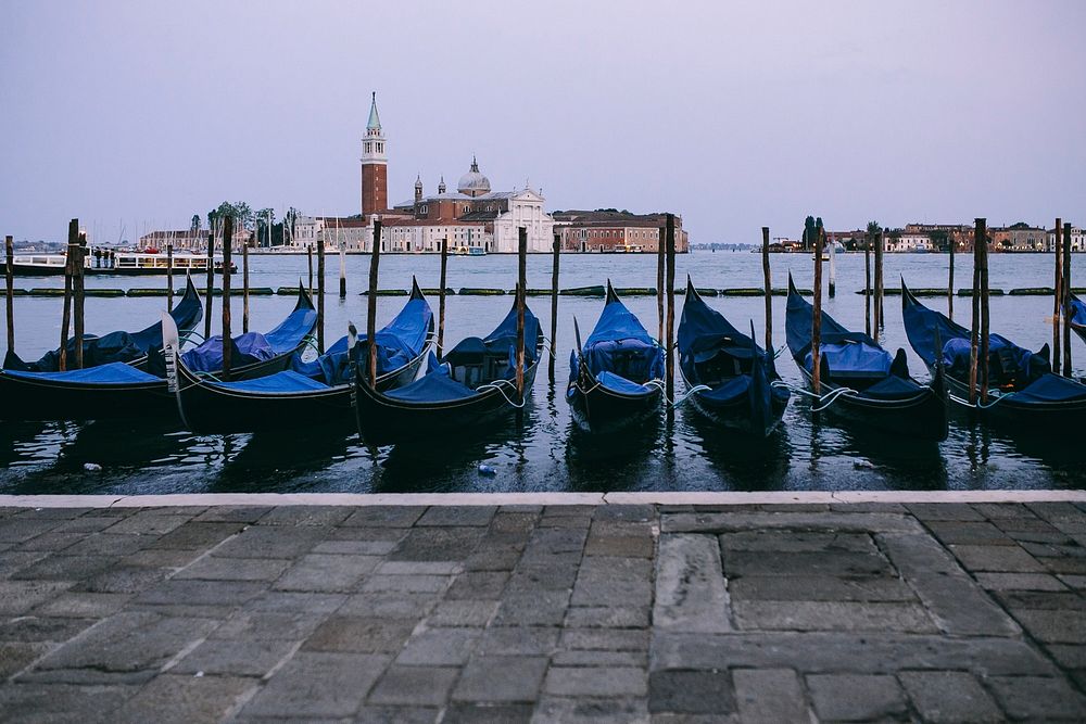 Gondola boats in Venice. Visit Kaboompics for more free images.