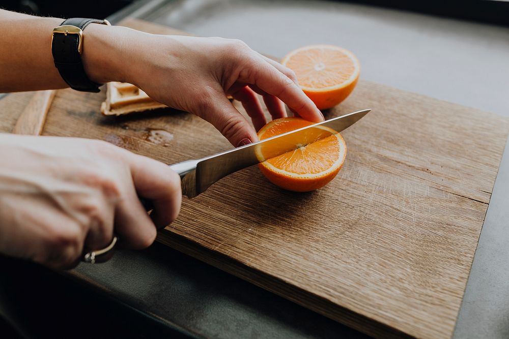 Freshly cut juicy oranges. Visit Kaboompics for more free images.