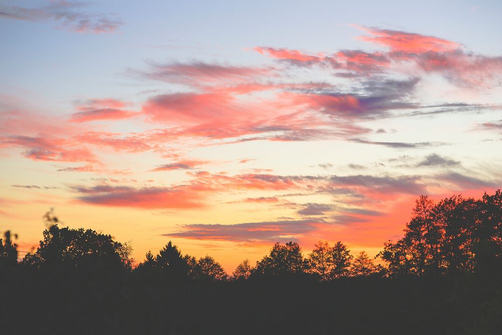 The sky at sunset. Visit Kaboompics for more free images.