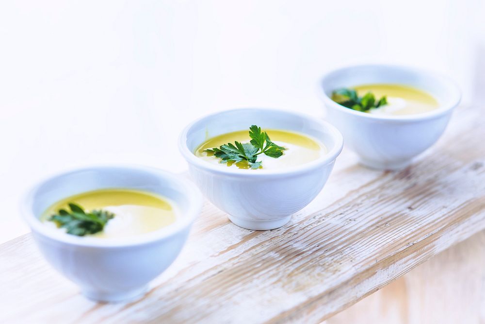 Creamy corn soup. Visit Kaboompics for more free images.