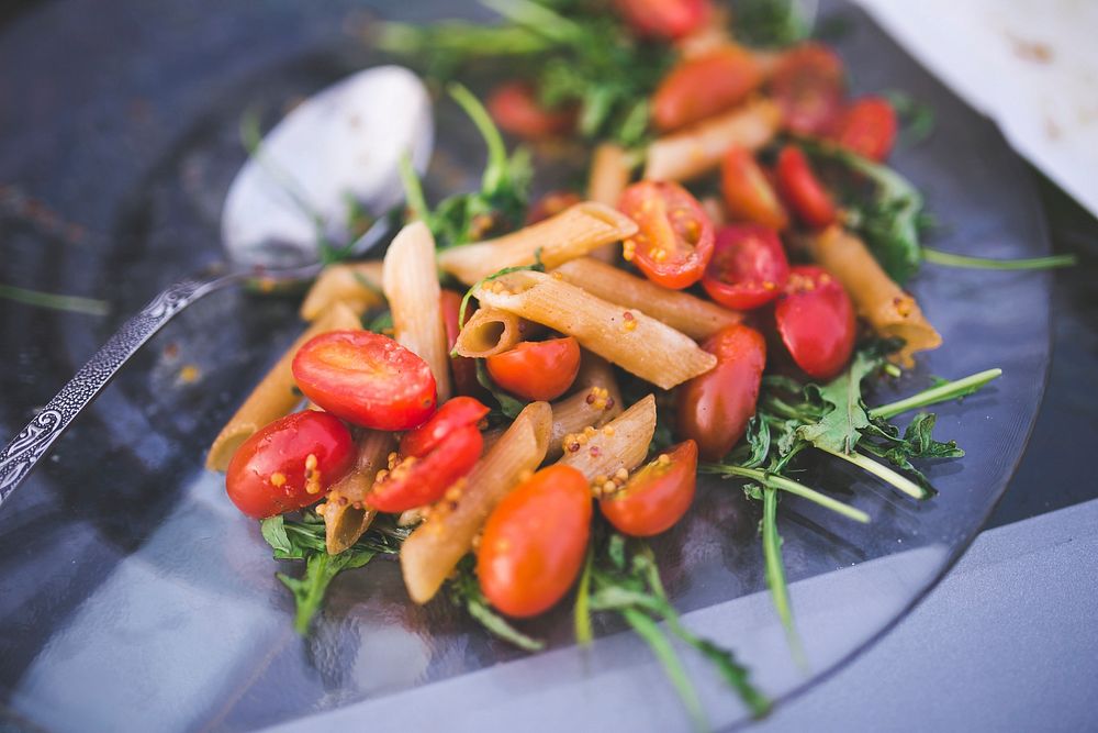 Fresh pasta salad. Visit Kaboompics for more free images.