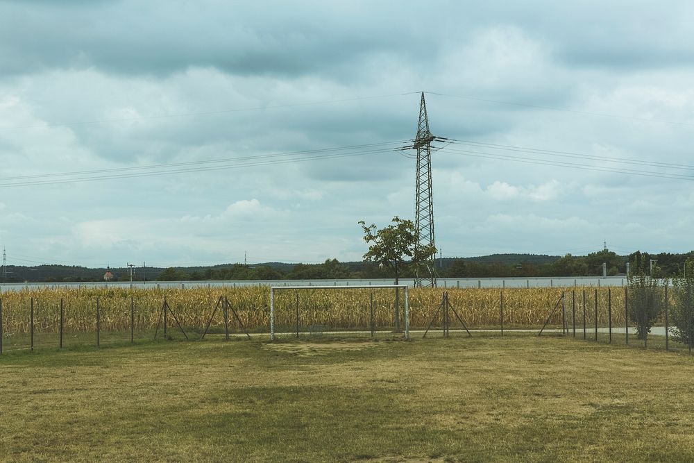 Telephone pole in a countryside