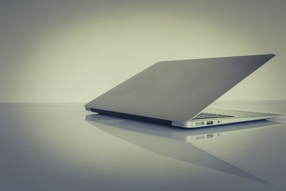 Laptop on a work desk