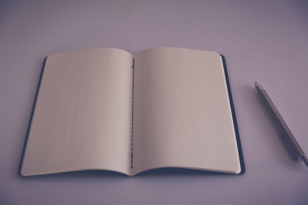 Blank page of a notebook