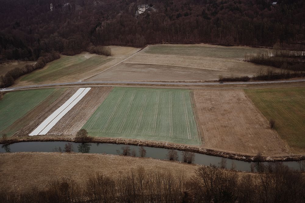 Dry fields in Franconian Switzerland