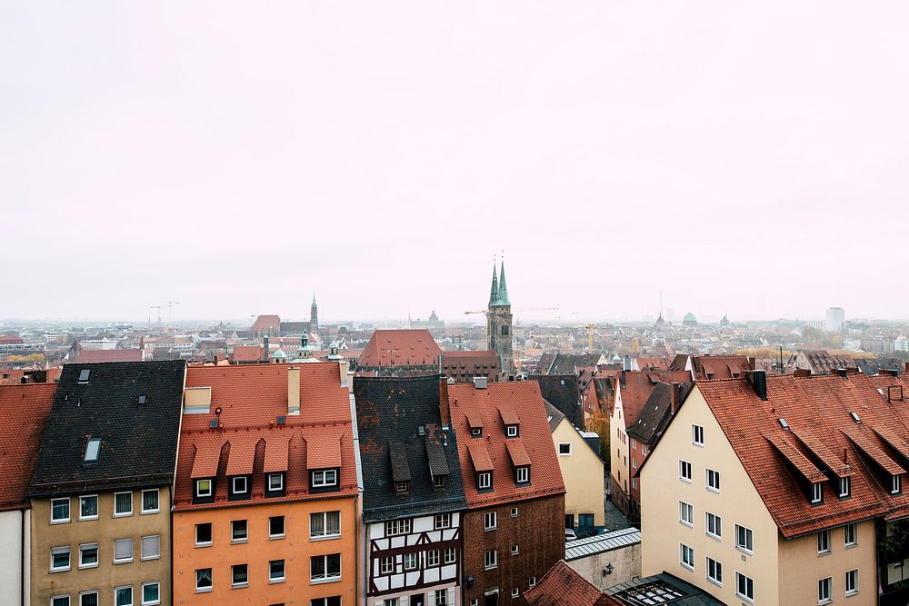 City view from Kaiserburg, Nuremberg