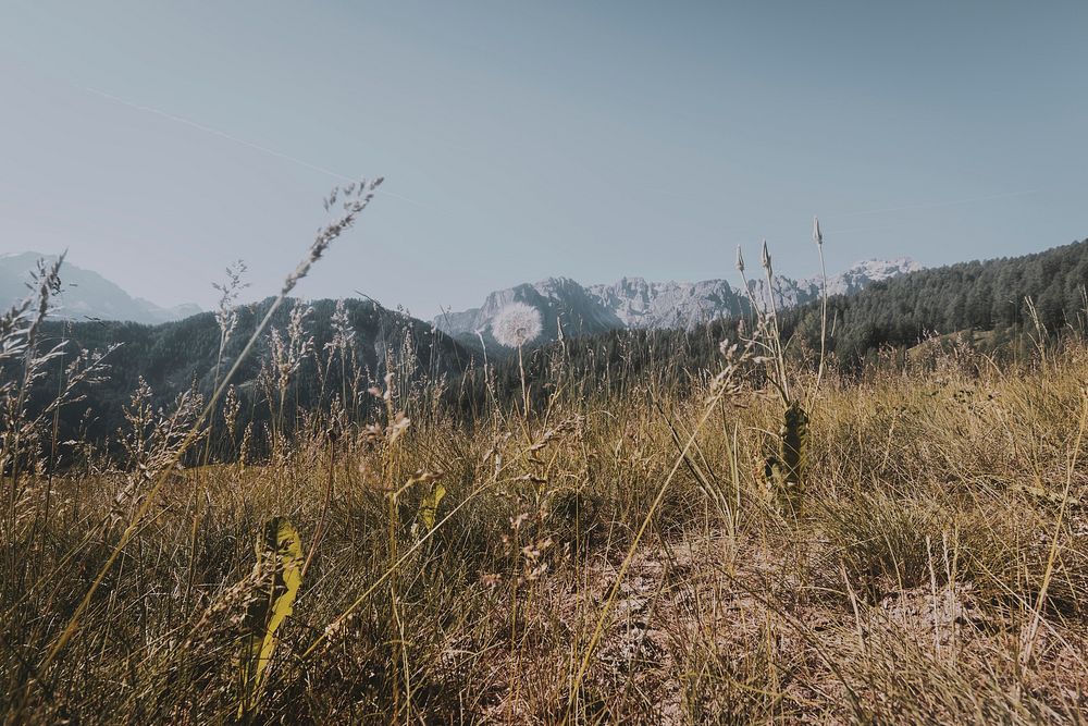 View of mountains at Dolomites, Italy