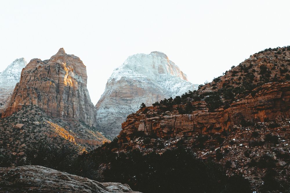 View of Zion National Park in Utah, USA
