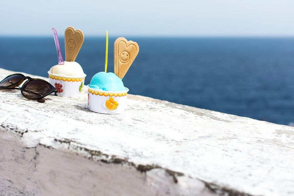 Ice cream by the sea
