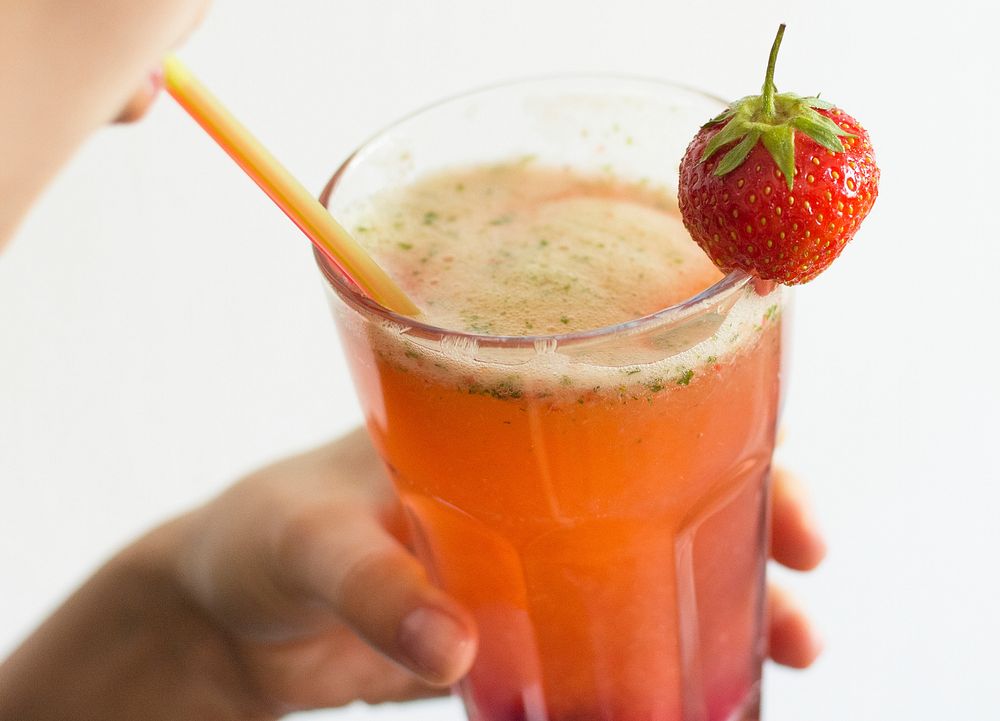 Homemade strawberry lemonade