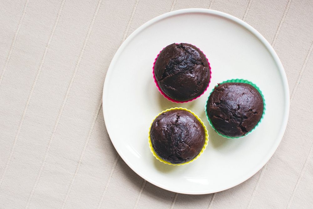 Dark chocolate muffins