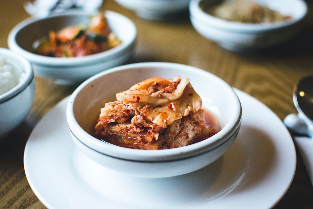 A bowl of delicious kimchi