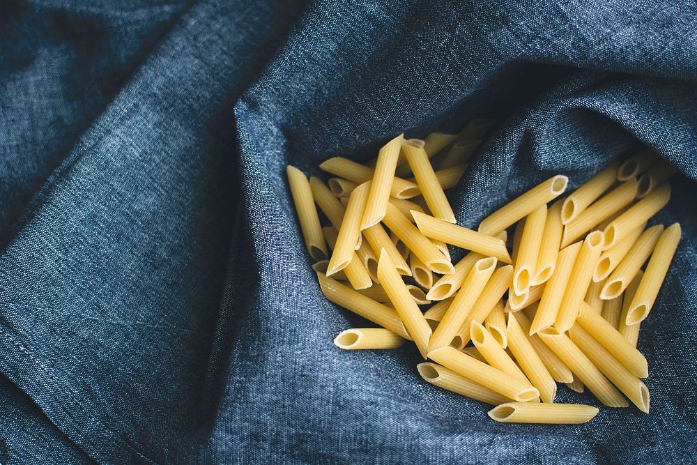 Penne pasta food photography