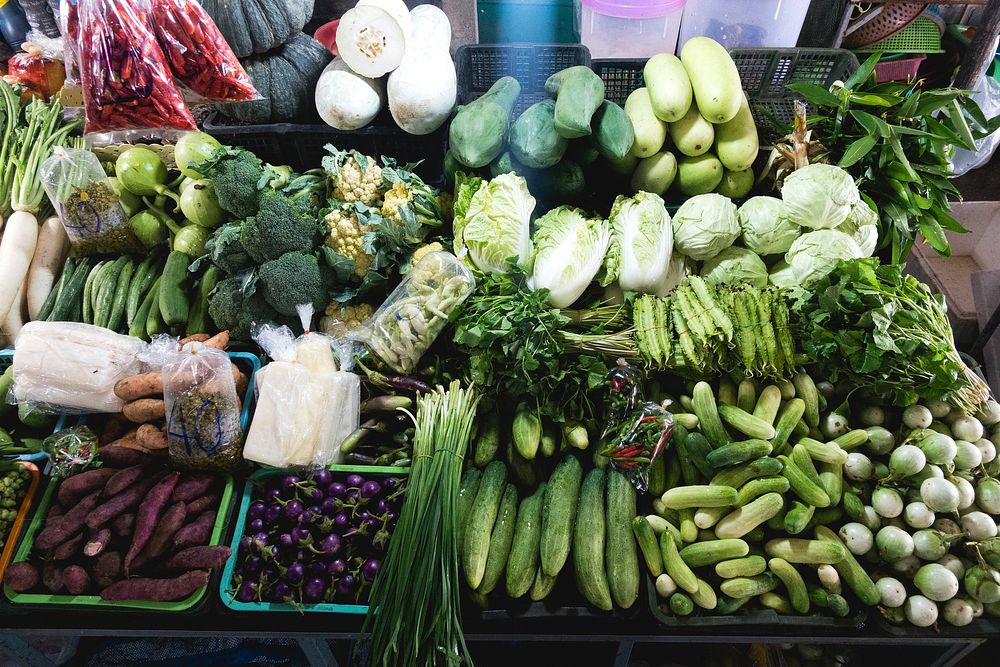 Vegetables at a market in Thailand