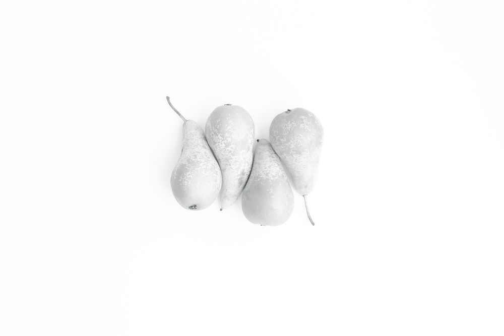 White colored pears