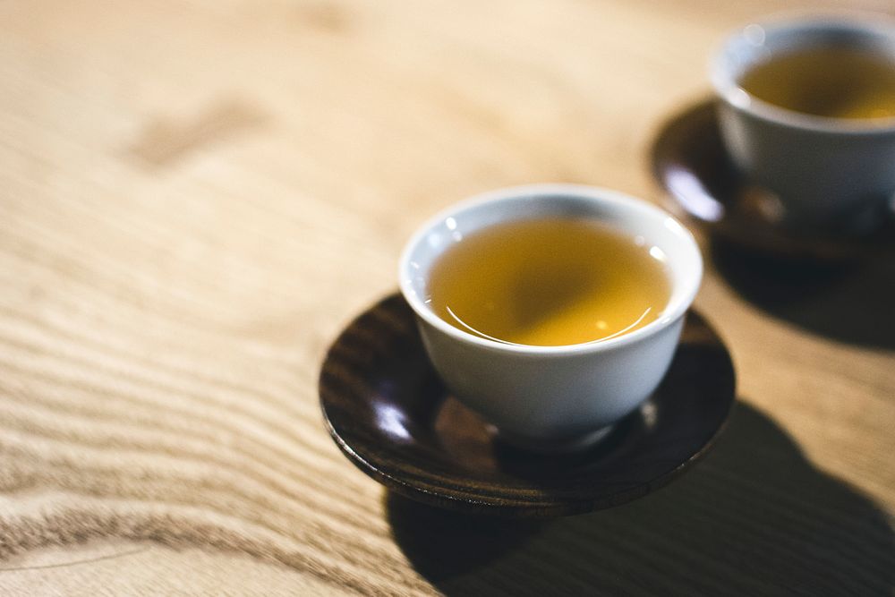 Closeup of tea in a cup