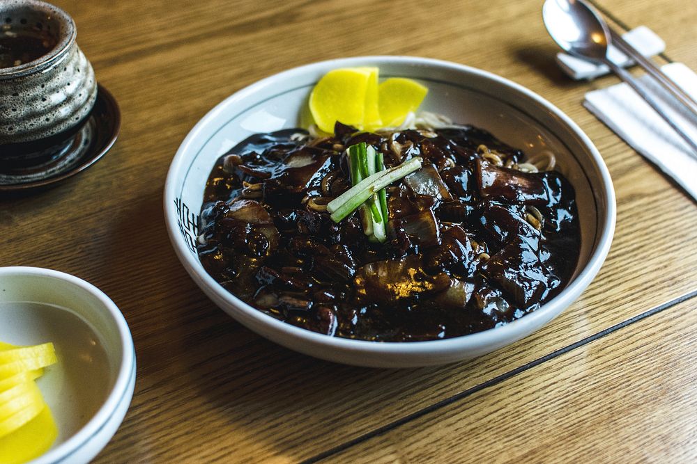 Korean noodle dish | Free Photo - rawpixel
