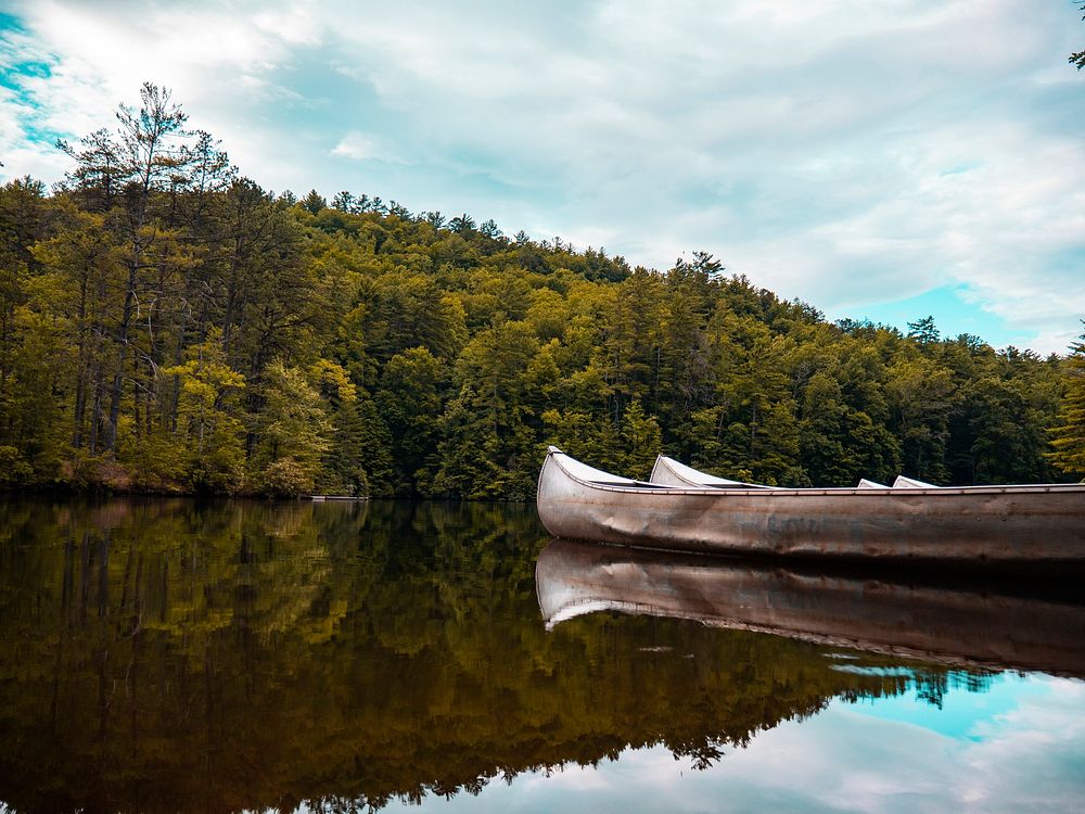 Canoes at The Wilds in North Carolina, United States